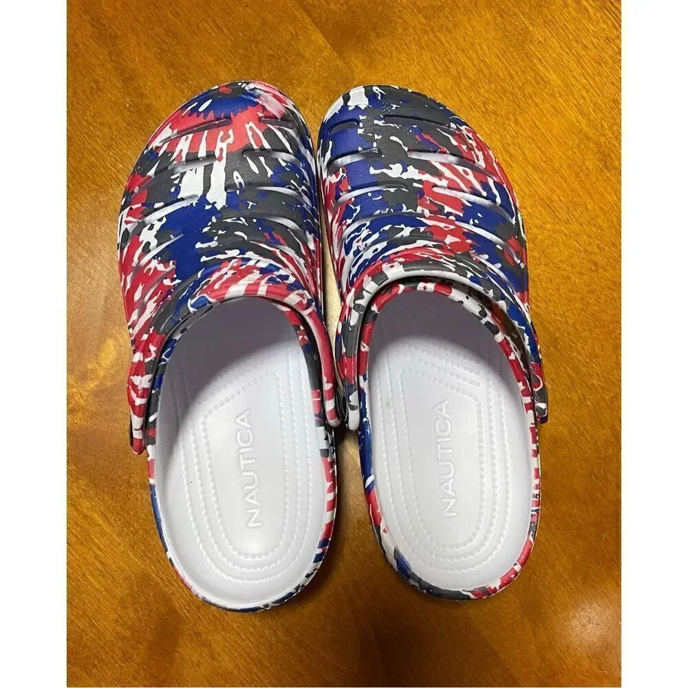 Nautica River Edge Tie-Dye clogs
